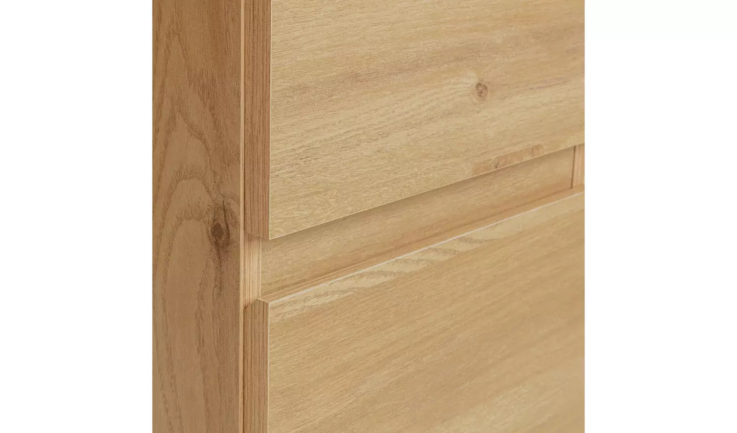 Jenson Double Pedestal Dressing Table - Oak